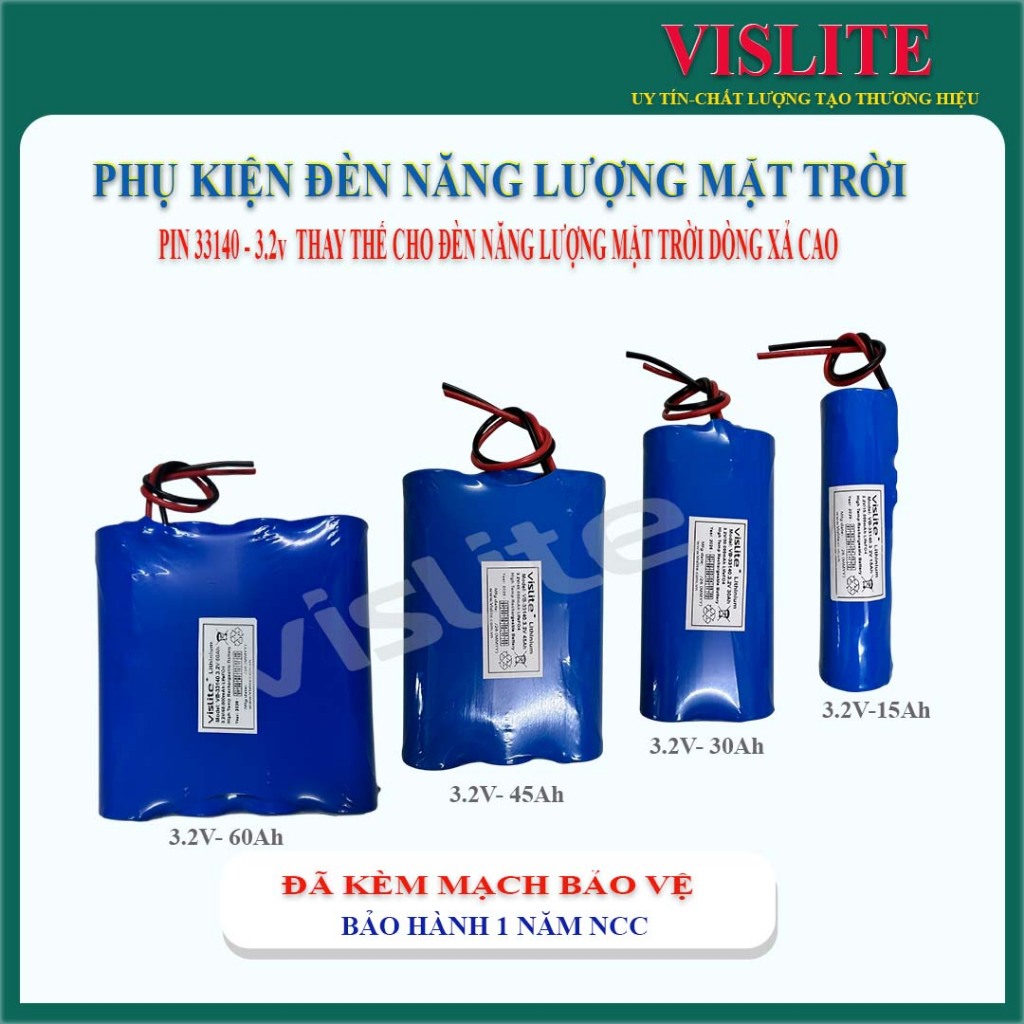 Sản phẩm lưu trữ 32140 sử dụng cho đèn năng lượng mặt trời dòng xả cao bộ hoàn thiện 1-4 viên từ 15A