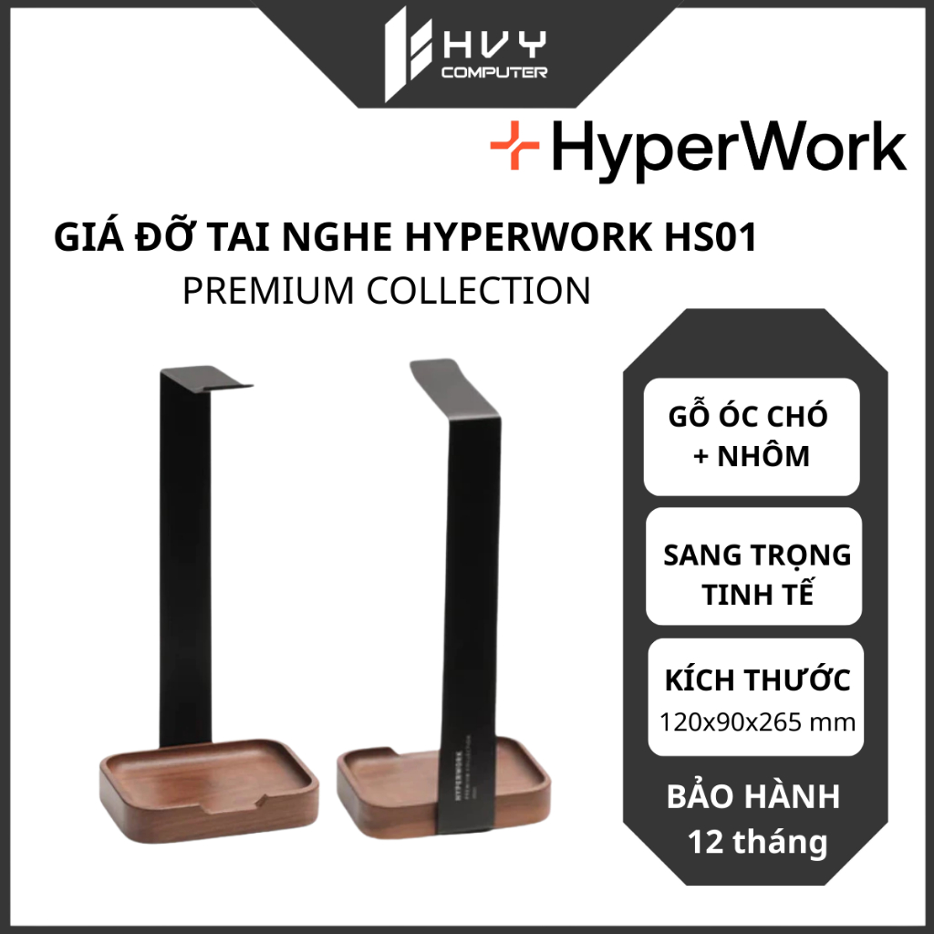 [Premium Collection] Giá đỡ tai nghe HyperWork | HS01 - Hàng chính hãng