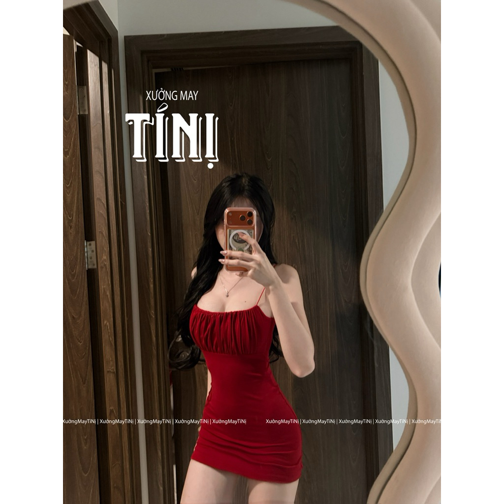 Xuongmaytini - Đầm Body 2 Dây Sợi Bún Nhún Ngực Tôn V1, Chất Thun Rip Trung Mỏng Nhẹ, Không Nóng _Xưởng MayTí Ní_B11 | BigBuy360 - bigbuy360.vn
