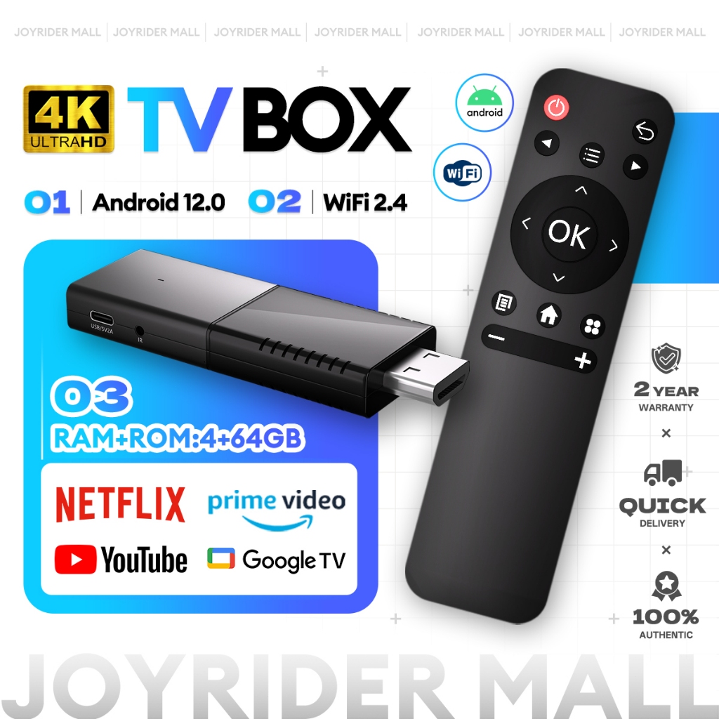 Android TV Box 4K TV Stick 2026 New M98 Pro Google TV UHD (3840×2160P)
