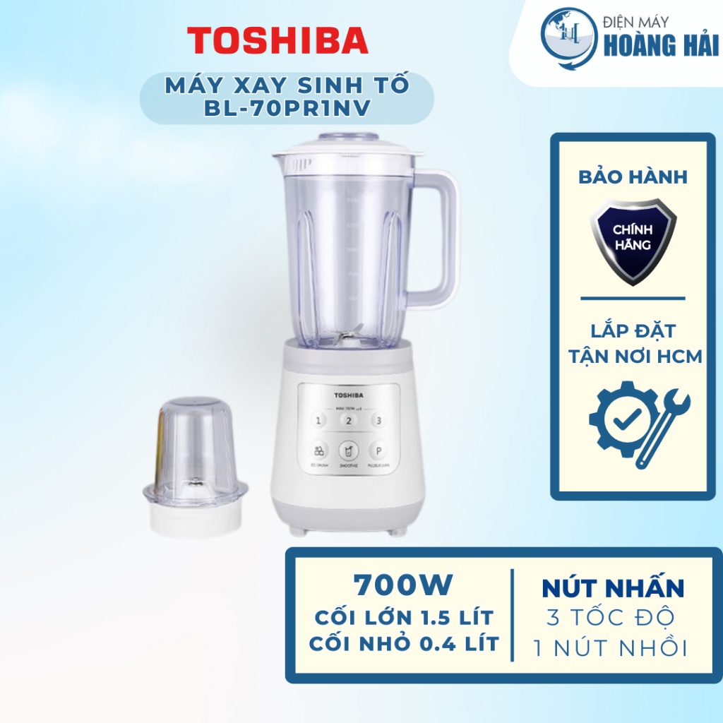 BL-70PR1NV | Máy xay sinh tố đa năng Toshiba BL-70PR1NV - Hàng chính hãng 100%