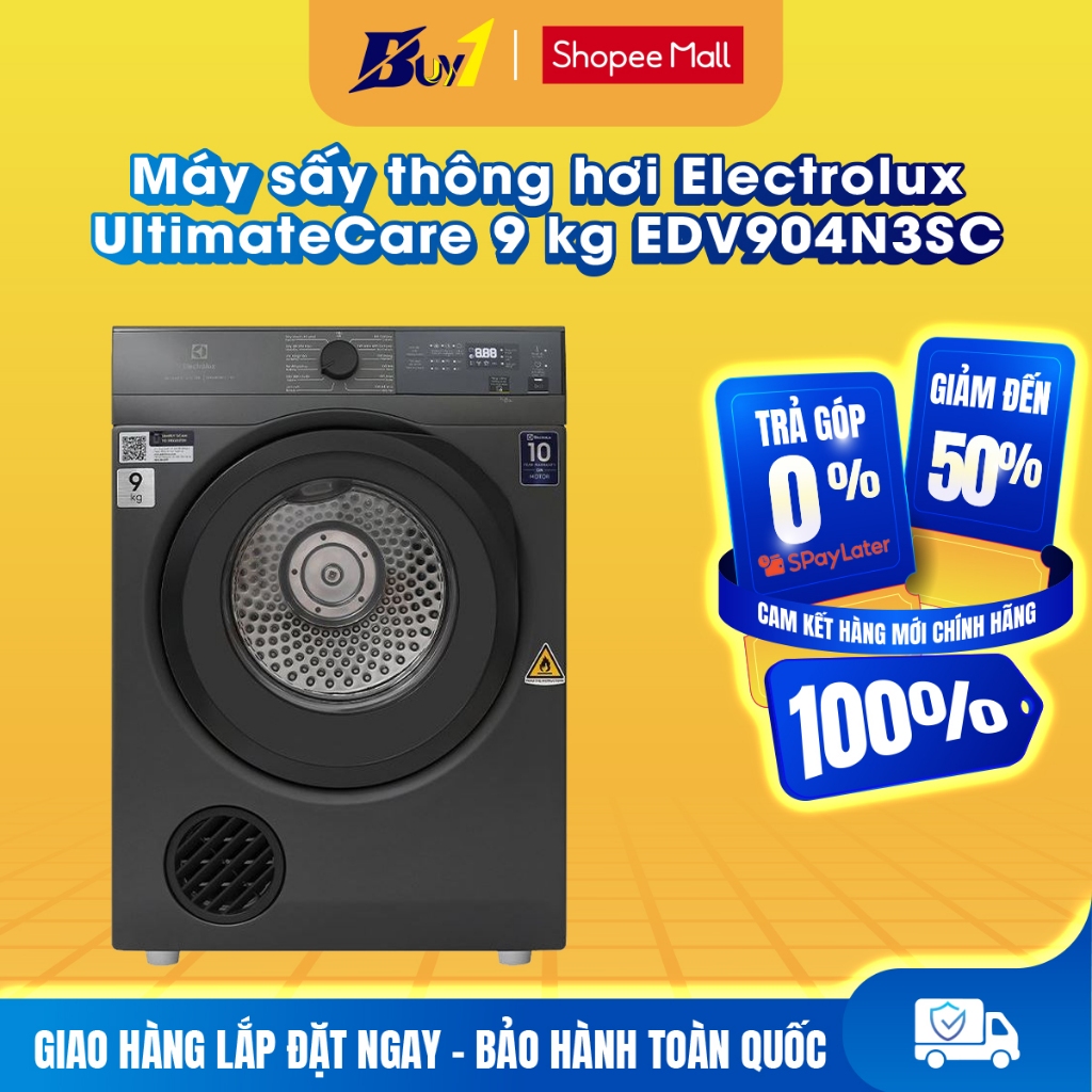 EDV904N3SC - Máy sấy thông hơi Electrolux UltimateCare 9 kg EDV904N3SC - Hàng chính hãng