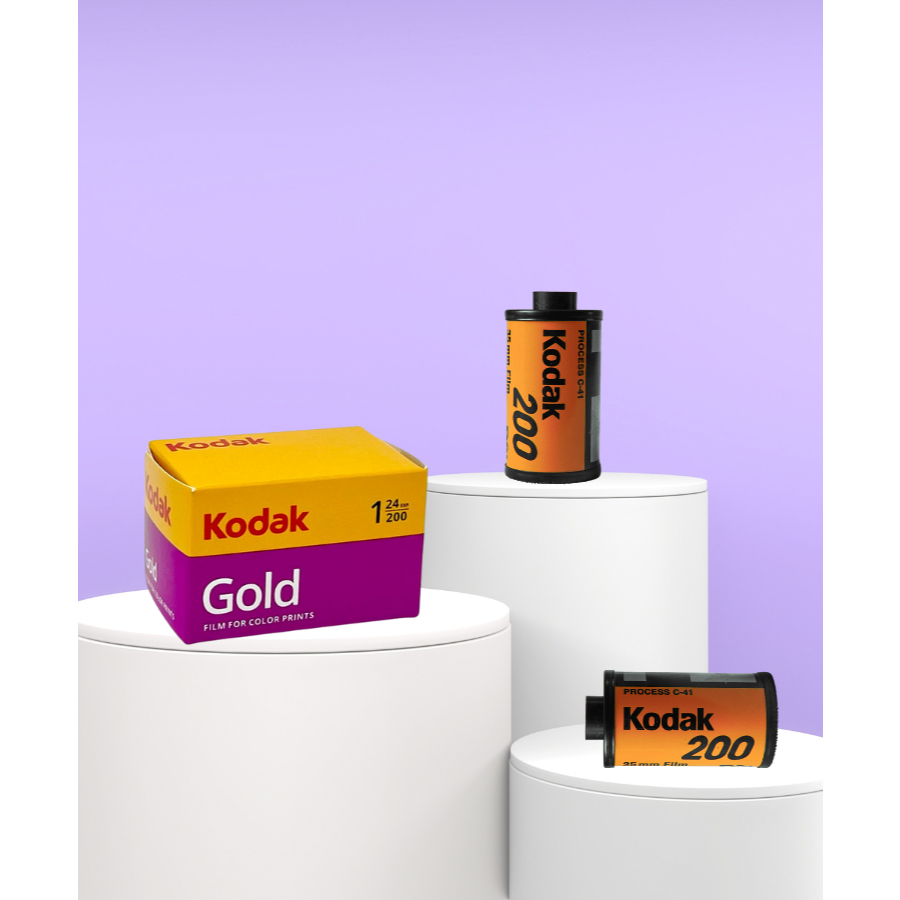 Kodak Gold GB Film 200 135 24 Exp - Hộp 3 cuộn, IOS 200, Số ảnh 24