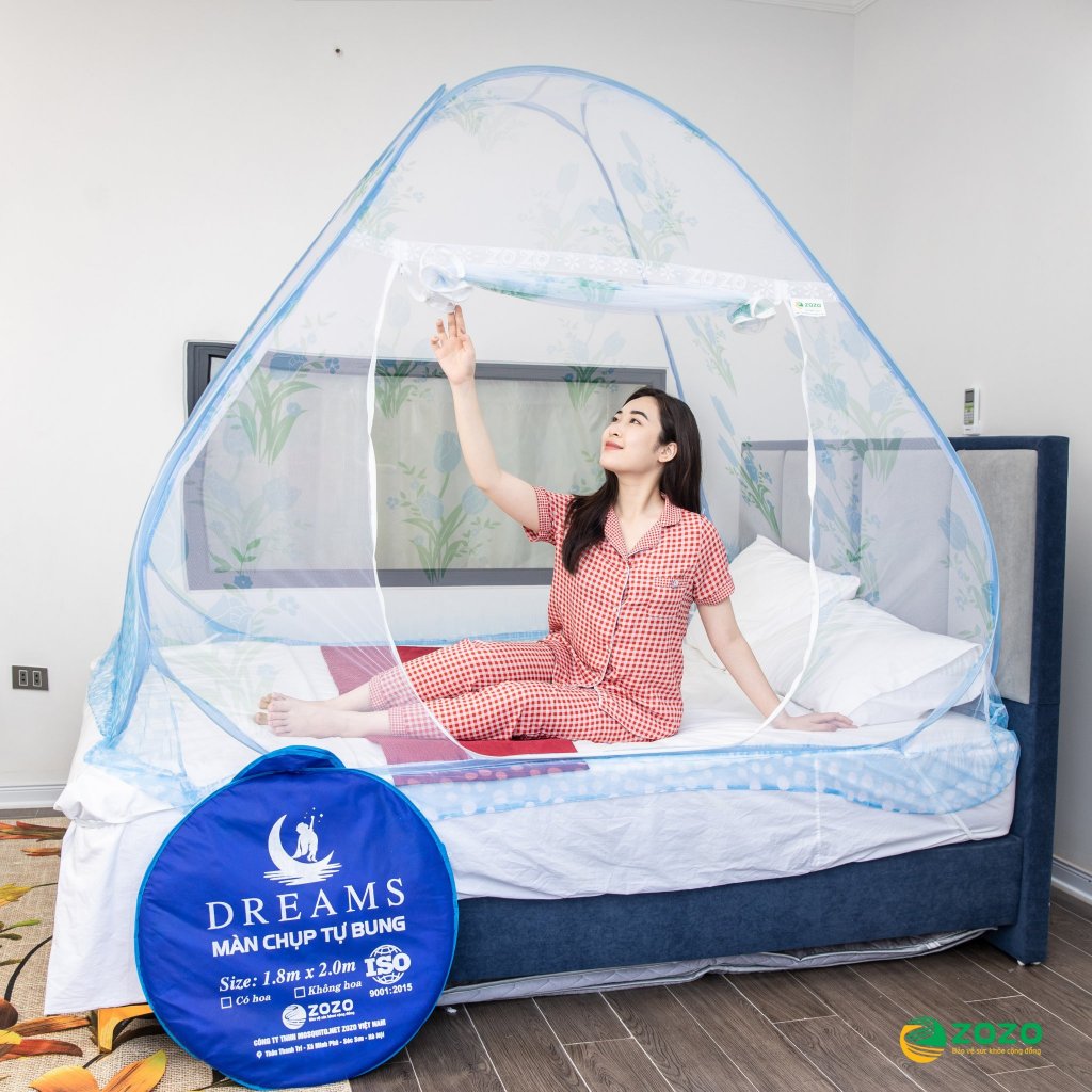 [HÀNG CÓ SẴN] Màn chụp tự bung chính hãng, mùng tuyn chống muỗi, gấp gọn đủ kích thước