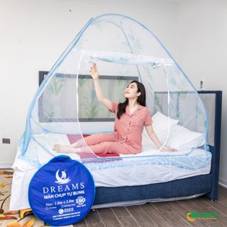 [HÀNG CÓ SẴN] Màn chụp tự bung chính hãng, mùng tuyn chống muỗi, gấp gọn đủ kích thước