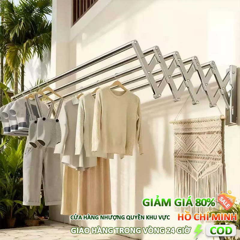 Giàn Phơi Thông Minh Sào Phơi Dồ Gấp Gọn