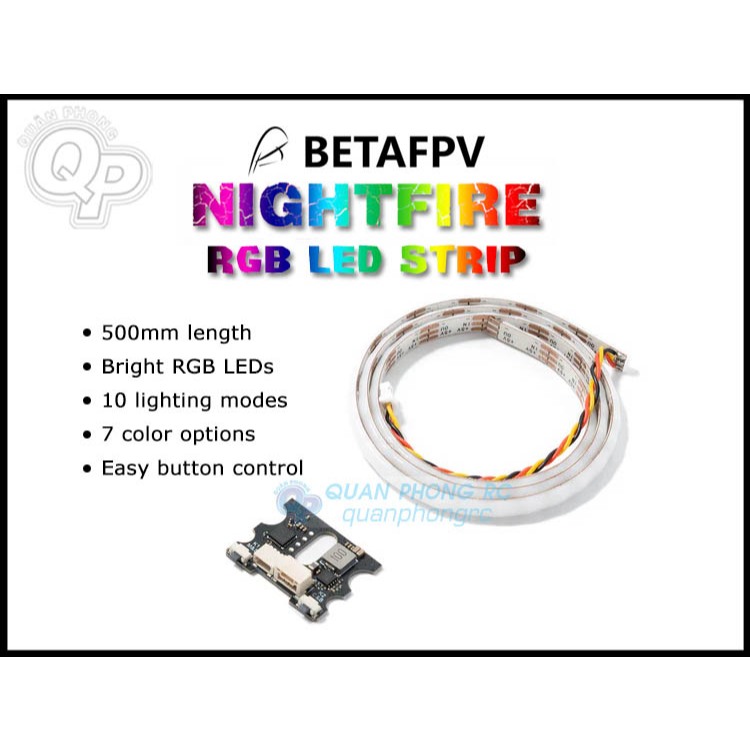 BETAFPV Dây Đèn LED NightFire RGB LED Strip + Controller 50cm dành cho máy bay điều khiển
