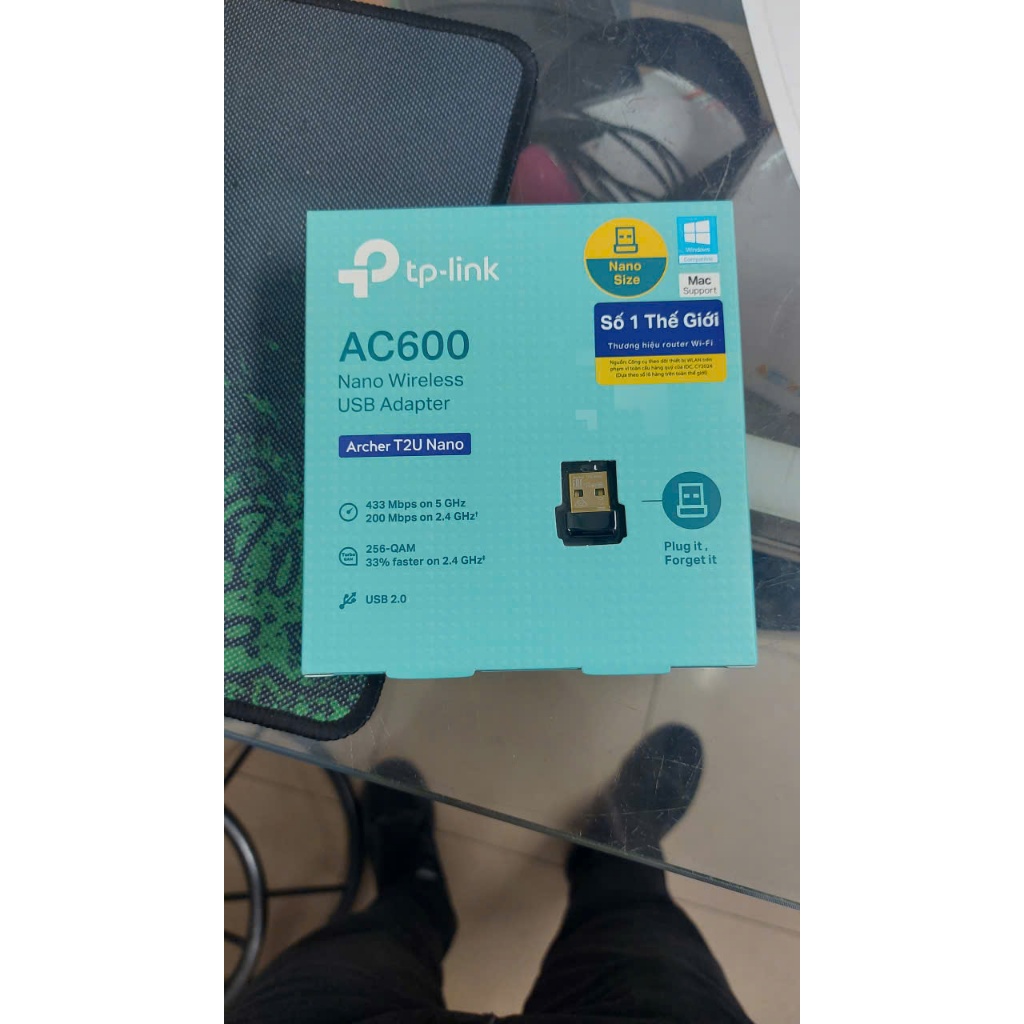 USB thu wifi TP-Link AC600 Archer T2U Nano