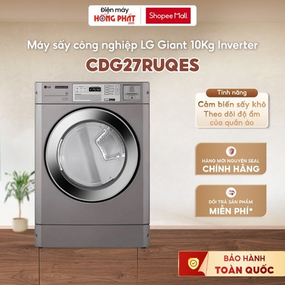 Máy Sấy Công Nghiệp LG Giant 10Kg Coin - DD™ Inverter CDG27RUQES [Freeship HCM]