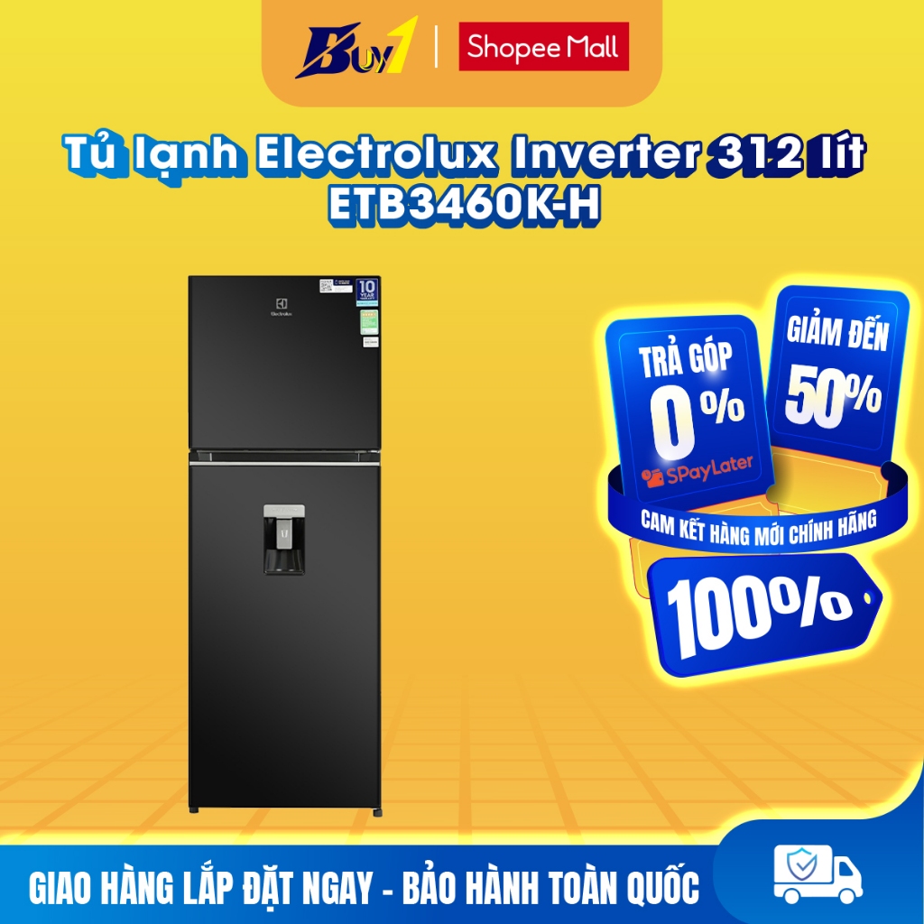 ETB3460K-H - Tủ lạnh Electrolux Inverter 312 lít ETB3460K-H - Hàng chính hãng