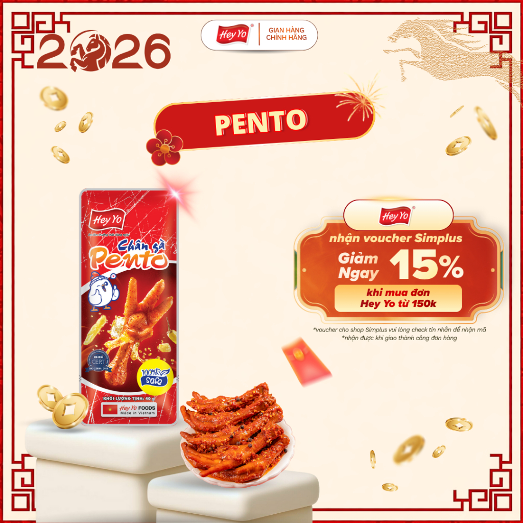 Lẻ 1 gói chân gà PENTO - Hey Yo