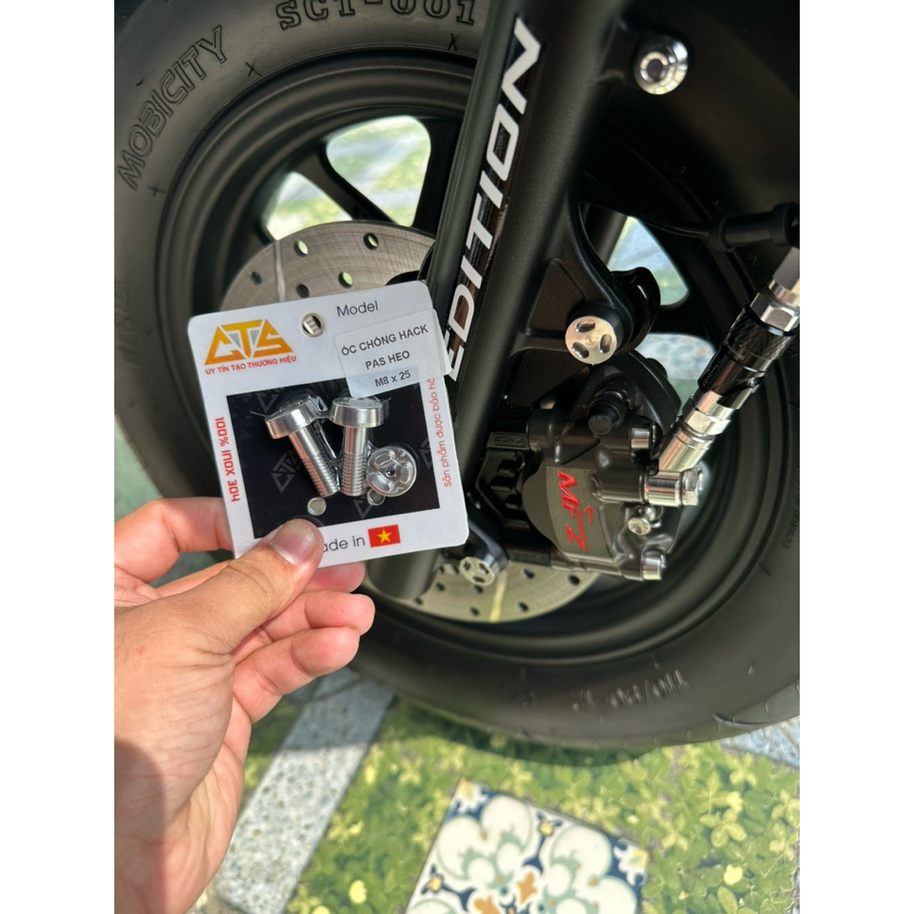 Ốc chống hack  cho heo moto3, Brem, Mfz, Redleo 2pis cho các dòng xe honda lên heo đồ chơi
