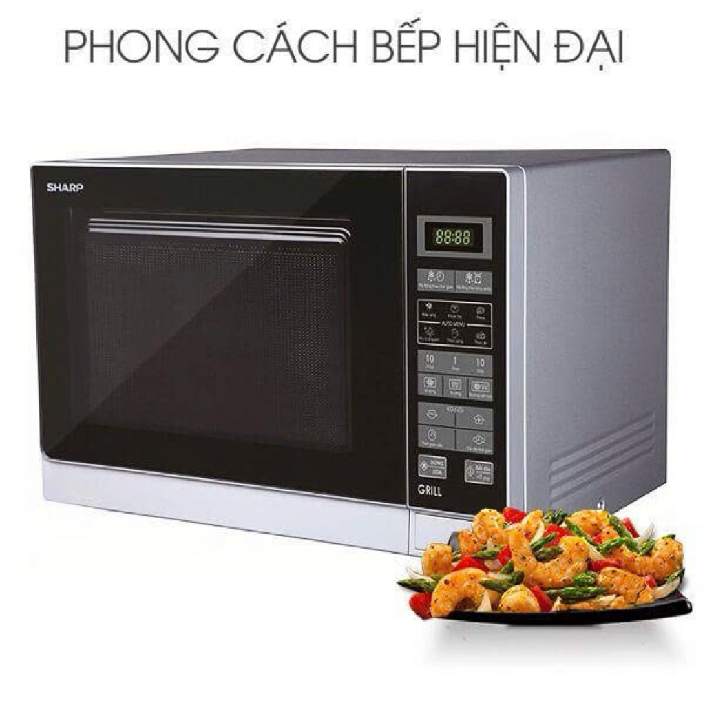 Lò vi sóng Sharp R-G572VN-S điện tử có nướng