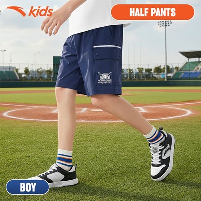 Quần Short Thời Trang Bé trai ANTA KIDS Knitted Cropped Pants 3525B8717 Sports Big Kids 7-14 Years