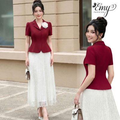 [LƯU Ý SẢN PHẨM CHỈ ÁO] Áo Công Sở Thiết Kế EMY Thời Trang Cao Cấp A9734 Gân HongKong Sang Trọng Thanh Lịch