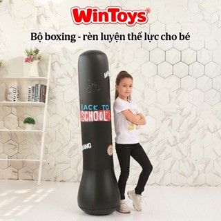 Bộ Đấm Bốc hơi Tại Nhà Tặng Kèm Bơm Cho Bé Cột Đấm Bốc Bằng Hơi Đồ Chơi Boxing Theo Nhạc Cho Bé