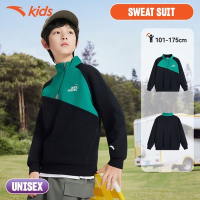 ANTA Kids Áo Dài Tay Thể Thao Bé Trai Ấm Dày, Thoải Mái Vận Động A72536714