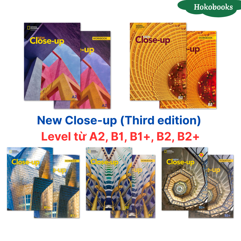 Sách - New Close-up (Third edition) - level A2, B1, B1+, B2, B2+ - Tặng kèm audio,video