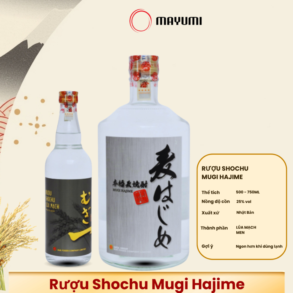 Rượu Shochu Mugi Hajime