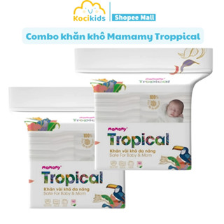 Khăn vải khô đa năng Mamamy Tropical cao cấp dành cho mẹ và bé 160 tờ/bịch