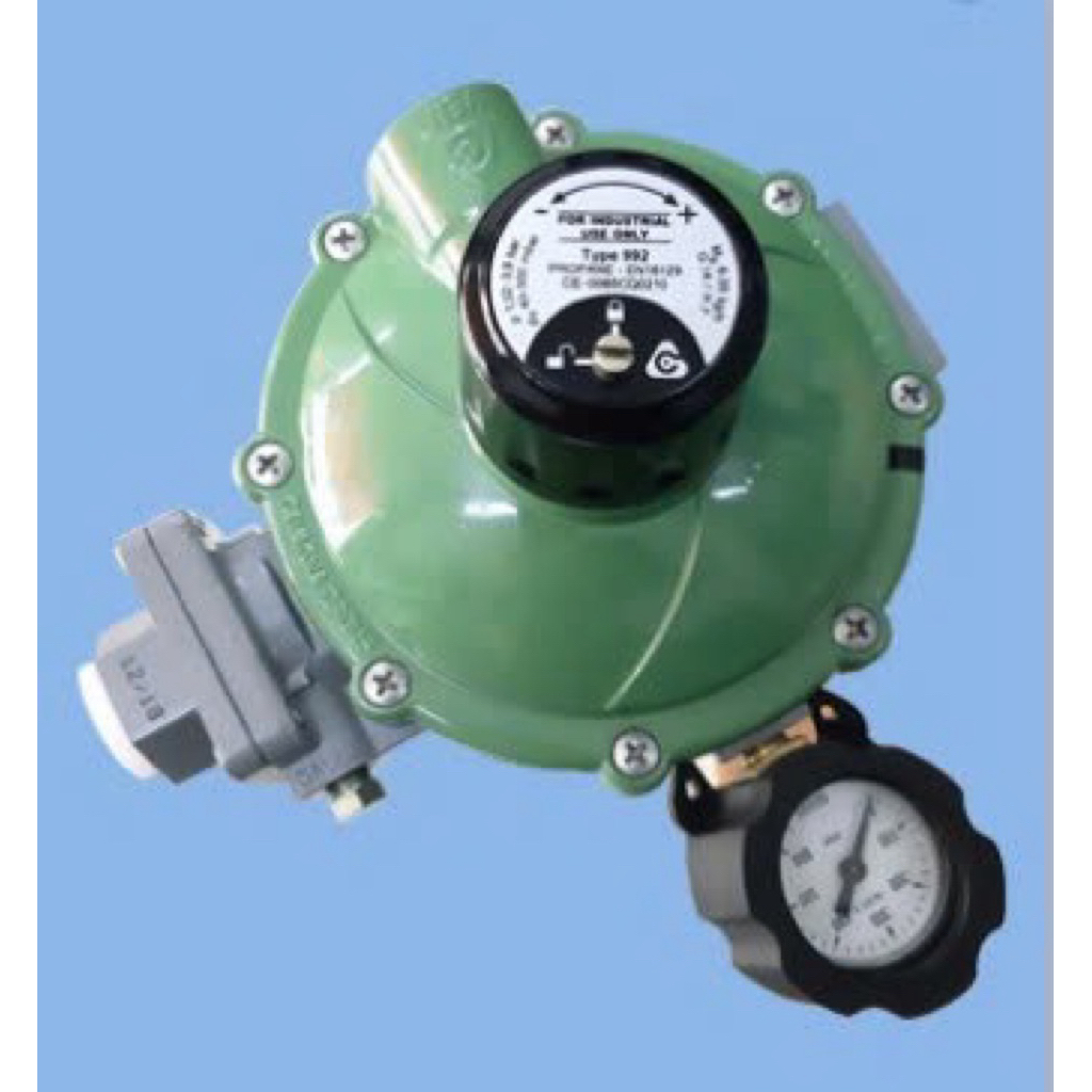 Van giảm áp cấp 2 Cavagna type 992 , P1max 3,9bar, P2max 300mbar, connect 1/2"- 3/4’’RP