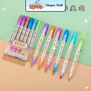 Set 6 Bút Highlight AODEME 2 Đầu Tiện Dụng 6 Màu khác nhau
