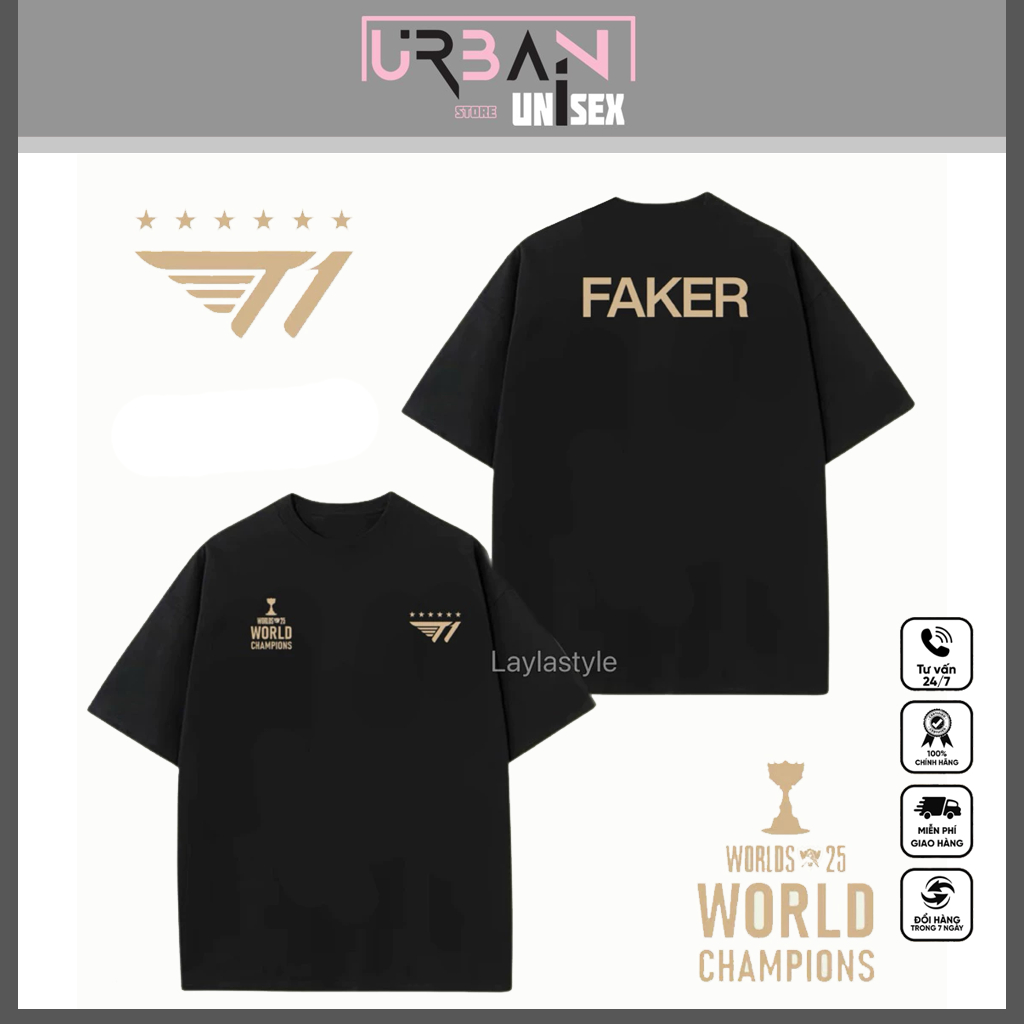 Áo Thun T1 Faker Doran Gumayusi Keria Oner SKT T1 6 sao - Kimetsu No Yaiba: Kokushibo - Gta 5Cực Chấ