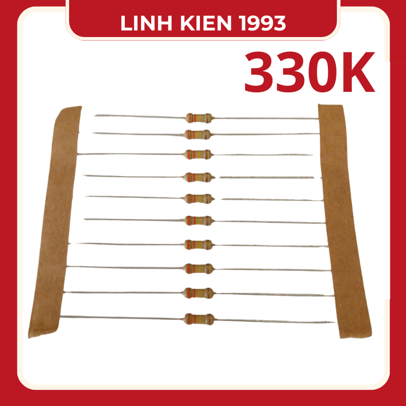 10 CON Điện trở 330K 330kohm 1/4 wat hàng chính hãng taiwan