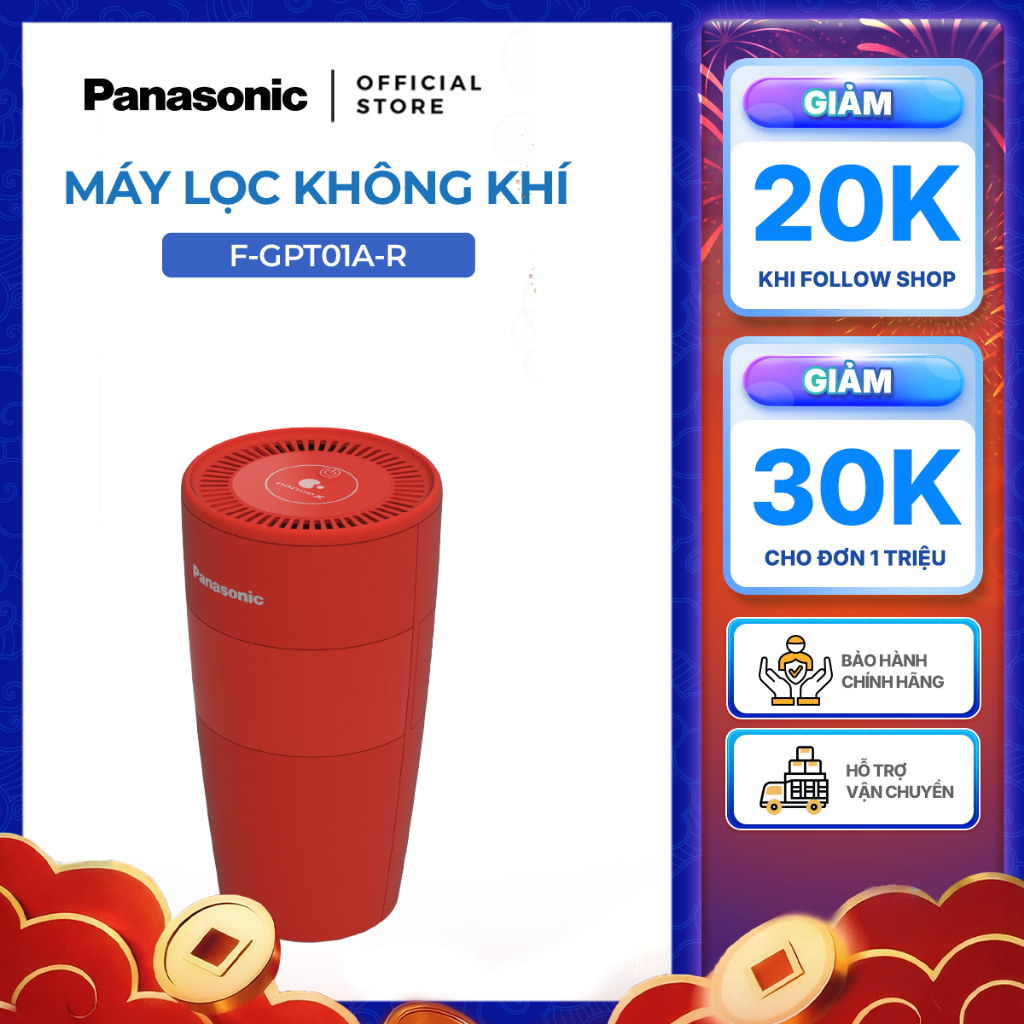 Máy lọc không khí và khử mùi Panasonic model F-GPT01A (sản phẩm phù hợp dùng trong xe hơi)