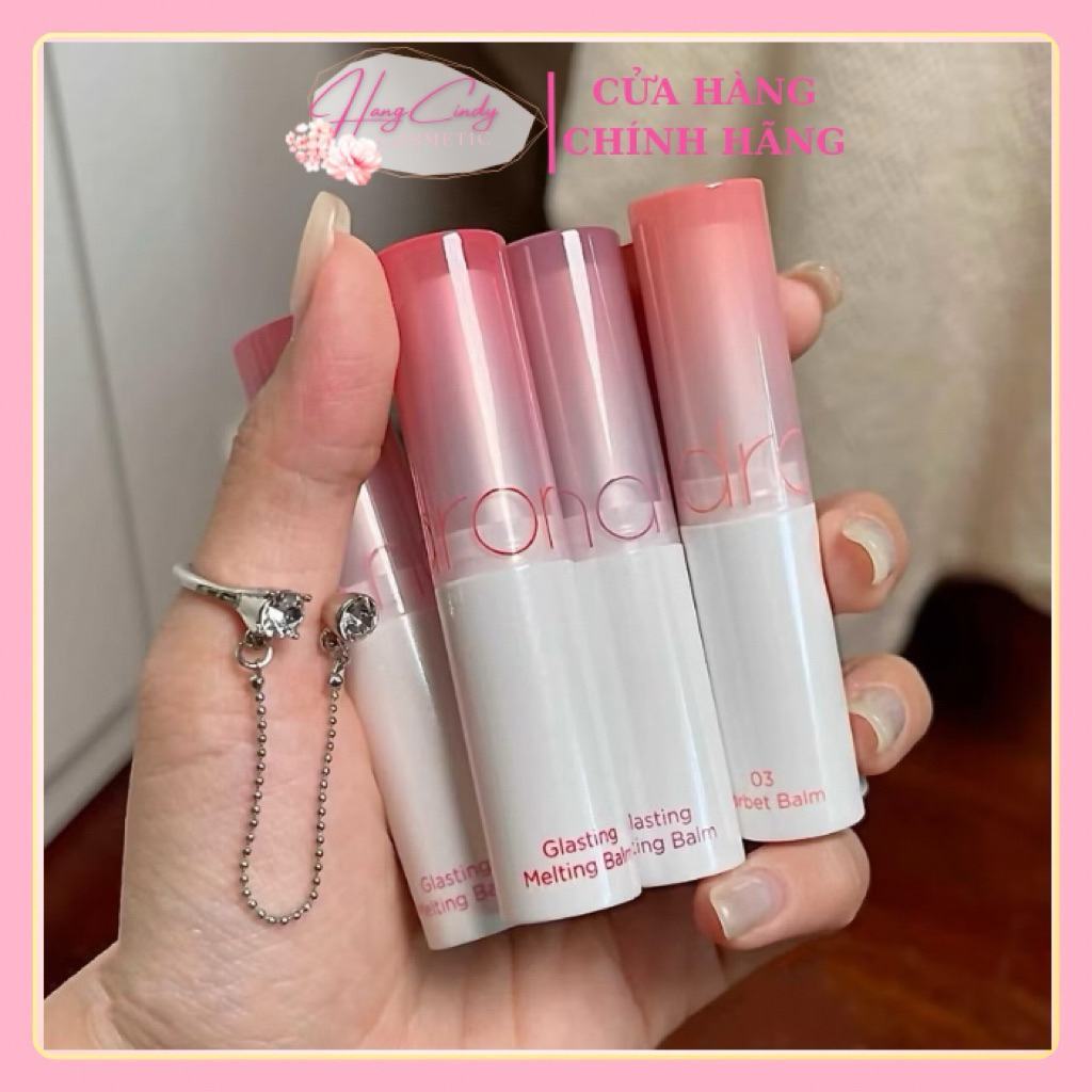 Son bóng Dưỡng Romand Glasting 06 Kaya Fig Màu hồng đỏ đất thuần chay