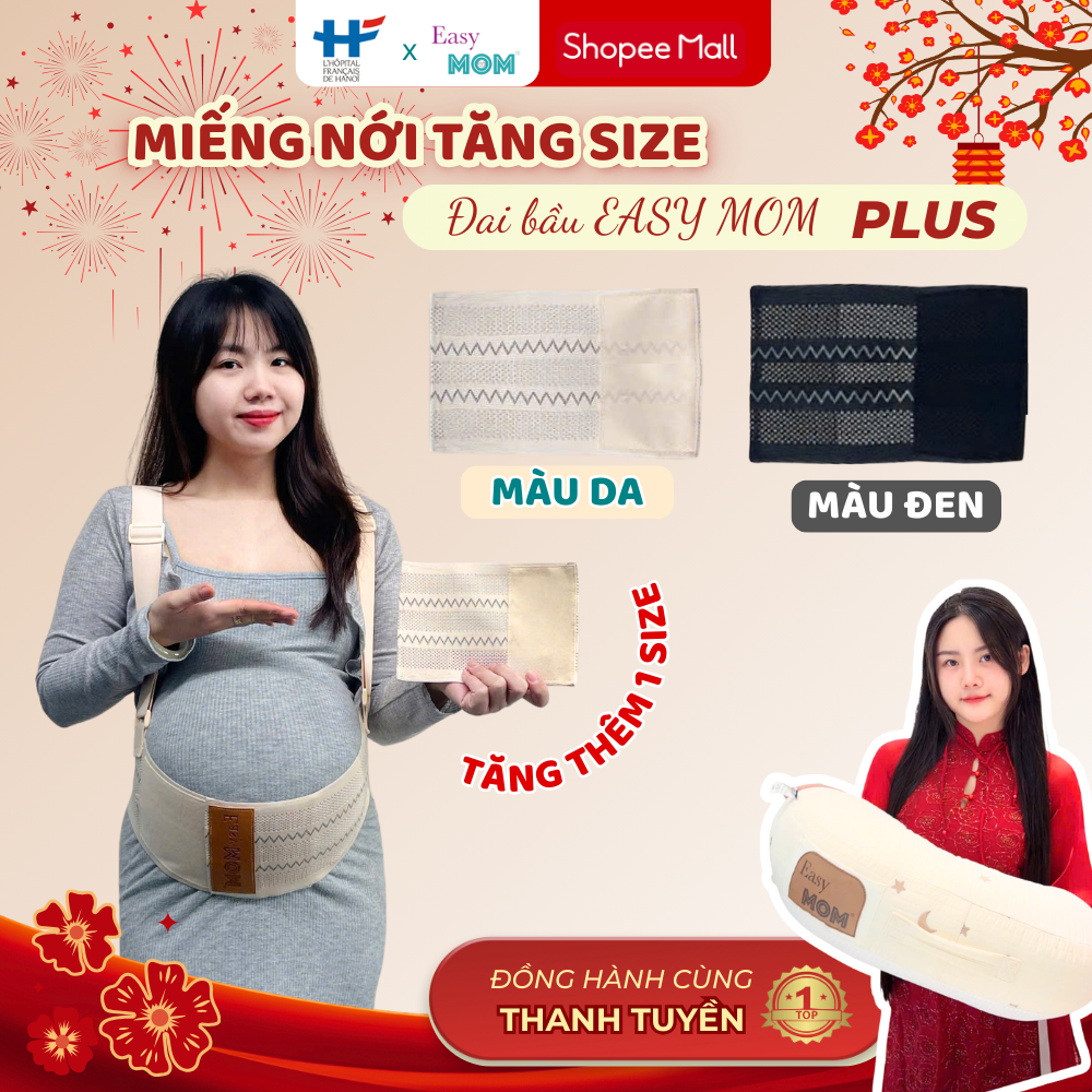 Miếng Nới Tăng Size Cho Đai Bầu Easy MOM PLUS