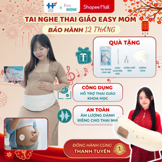 Tai nghe thai giáo Easy MOM Thiết Kế Đeo Bụng Kích Thích Não Bộ Thai Nhi Tích Hợp Tai Nghe Cho Mẹ