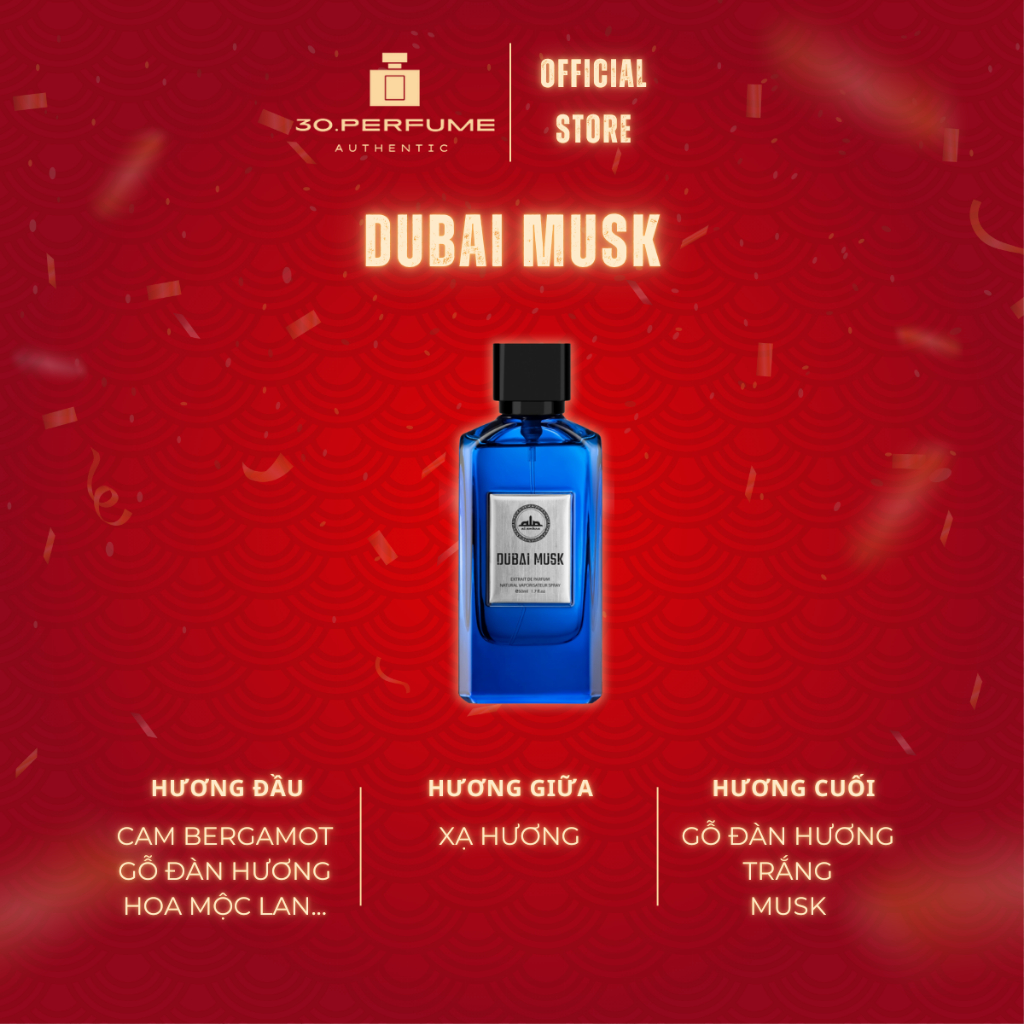 30.PERFUME] Nước Hoa Unisex Dubai Musk 10/20ml