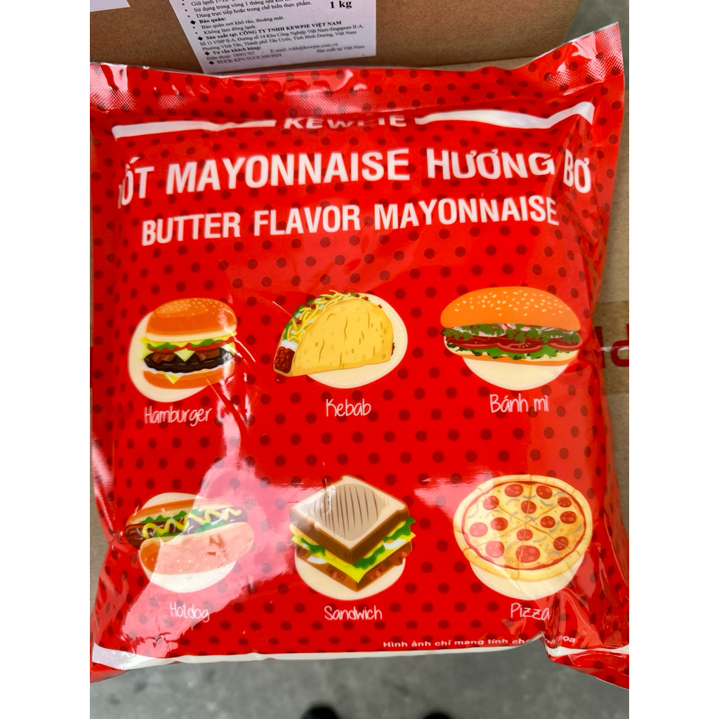 [HÀNG CHÍNH HÃNG] XỐT MAYO HƯƠNG BƠ KEWPIE 3KG DÙNG CHO BÁNH MÌ, BÁNH TRÁNG NƯỚNG