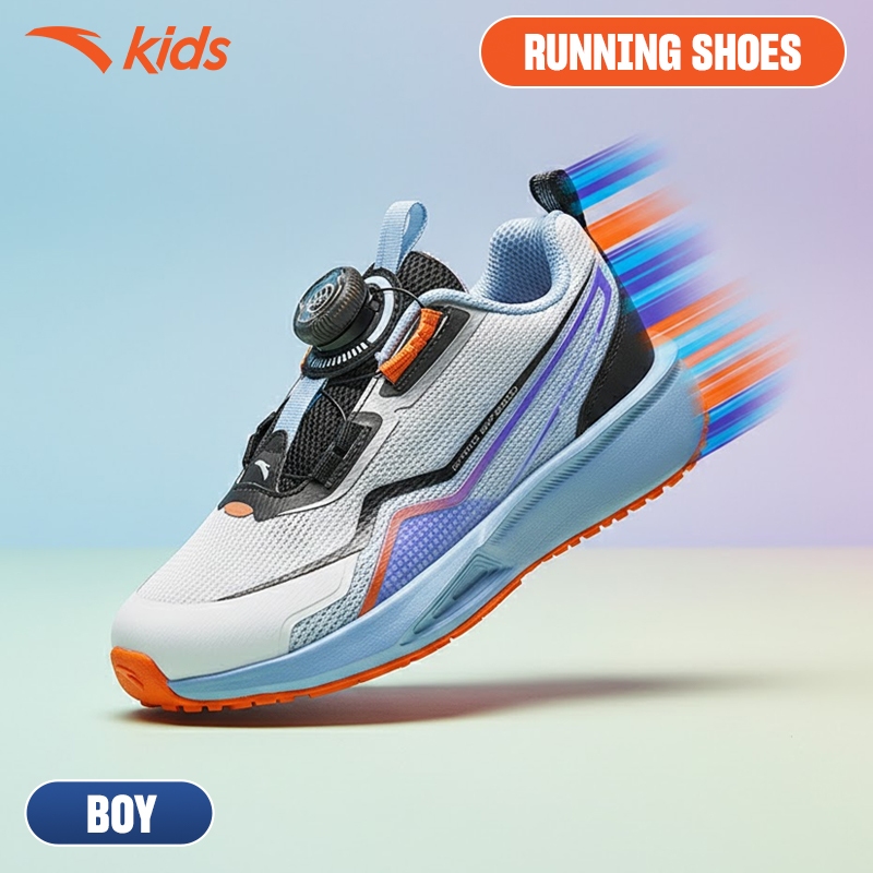 [VC 100K] [HABU] Giày Chạy Thể Thao Bé Trai ANTA KIDS 3125C9905 Size 28-32. Sports Little Kids 4-7 Y