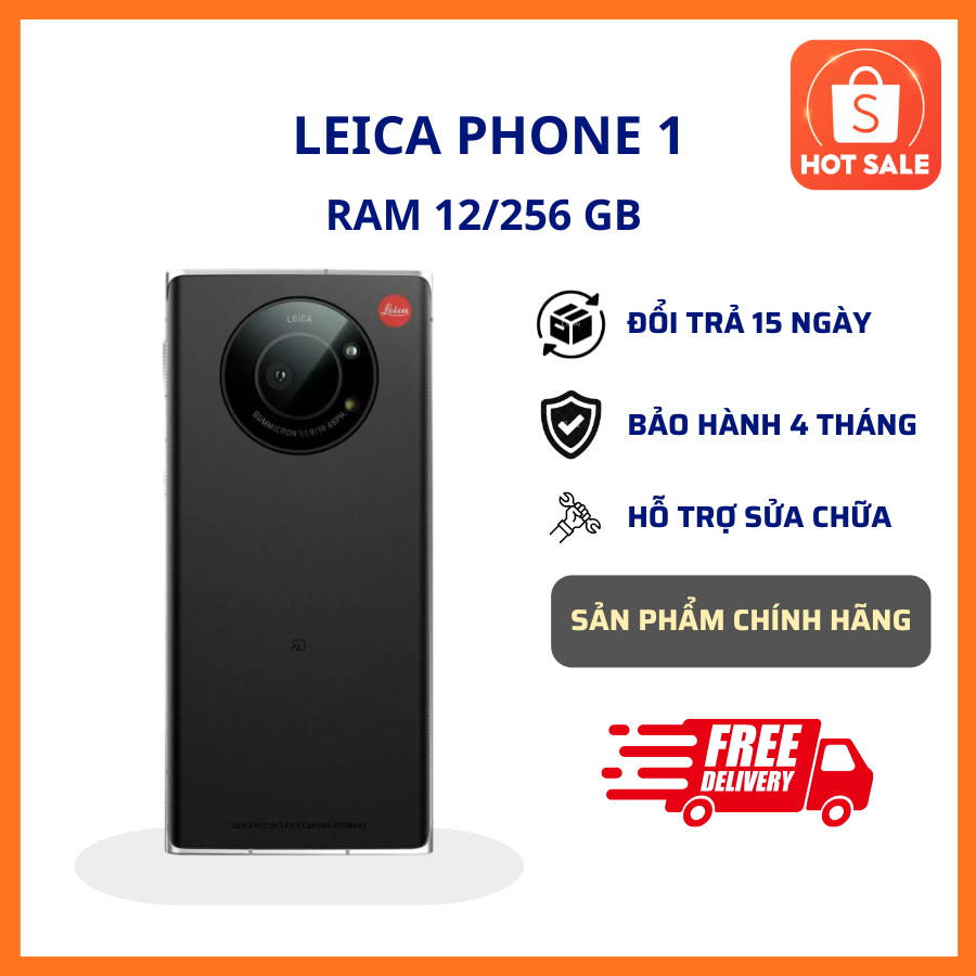 Điện Thoại LEICA PHONE 1 Cấu Hình Cao, RAM 12/256 GB, Snapdragon 888 Mạnh Mẽ, Pin 5000 mAh