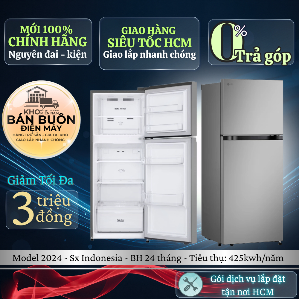 LTB21SVMD Tủ lạnh LG 217 lít Ngăn đá trên | LINEARCooling Khử Mùi Than Hoạt Tính LTB21SVMD