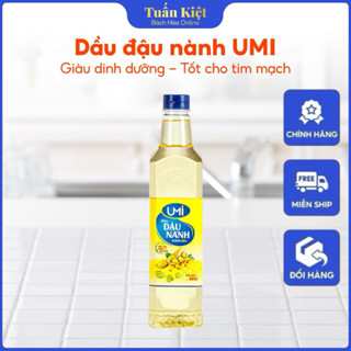 Dầu Ăn, Dầu Đậu Nành UMI Nguyên Chất 100%, Giàu Omega 3 6 9 Tốt Cho Tim Mạch 900ml