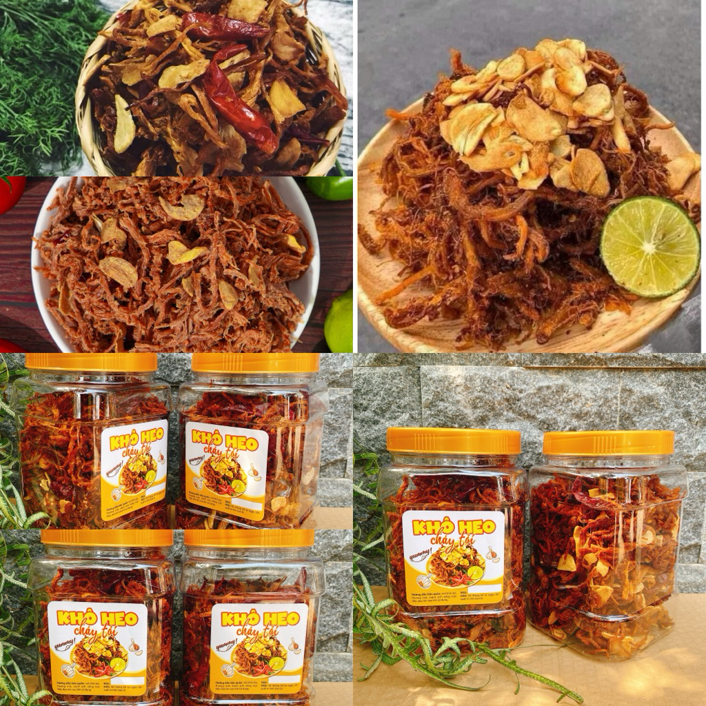 Khô Heo Cháy Tỏi loại ngon đặc biệt - ( Combo 2Hủ x 500GR )