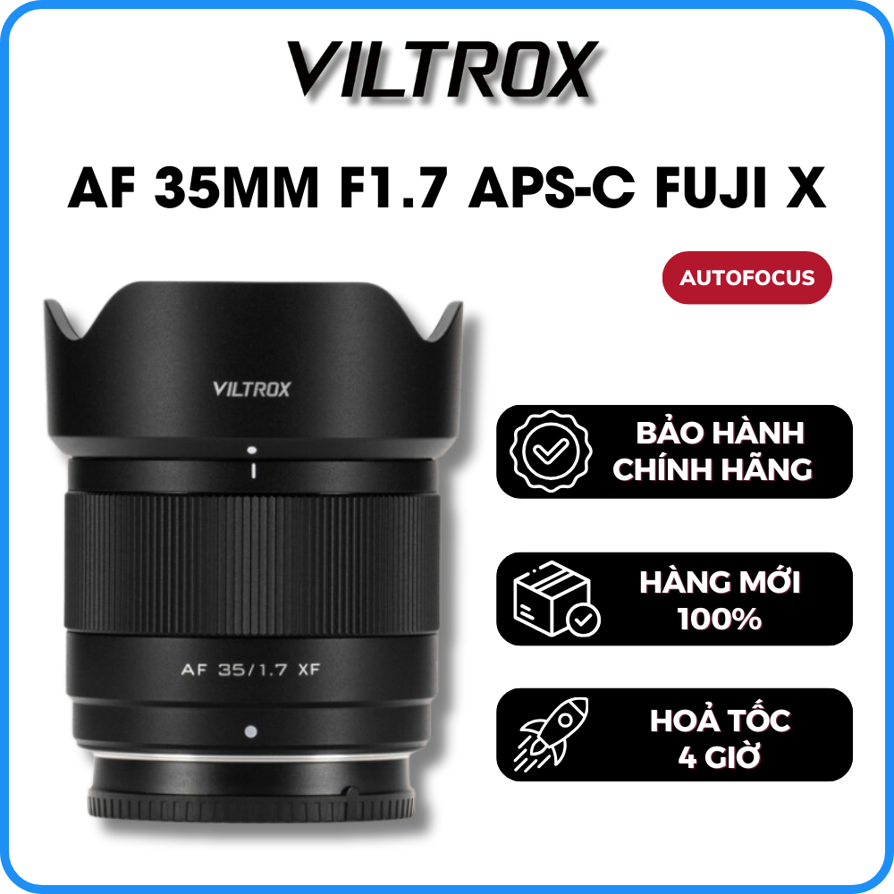 Ống Kính VILTROX AF 35mm F1.7 Air APS-C For FUJIFILM X-mount - Bảo Hành 12 Tháng