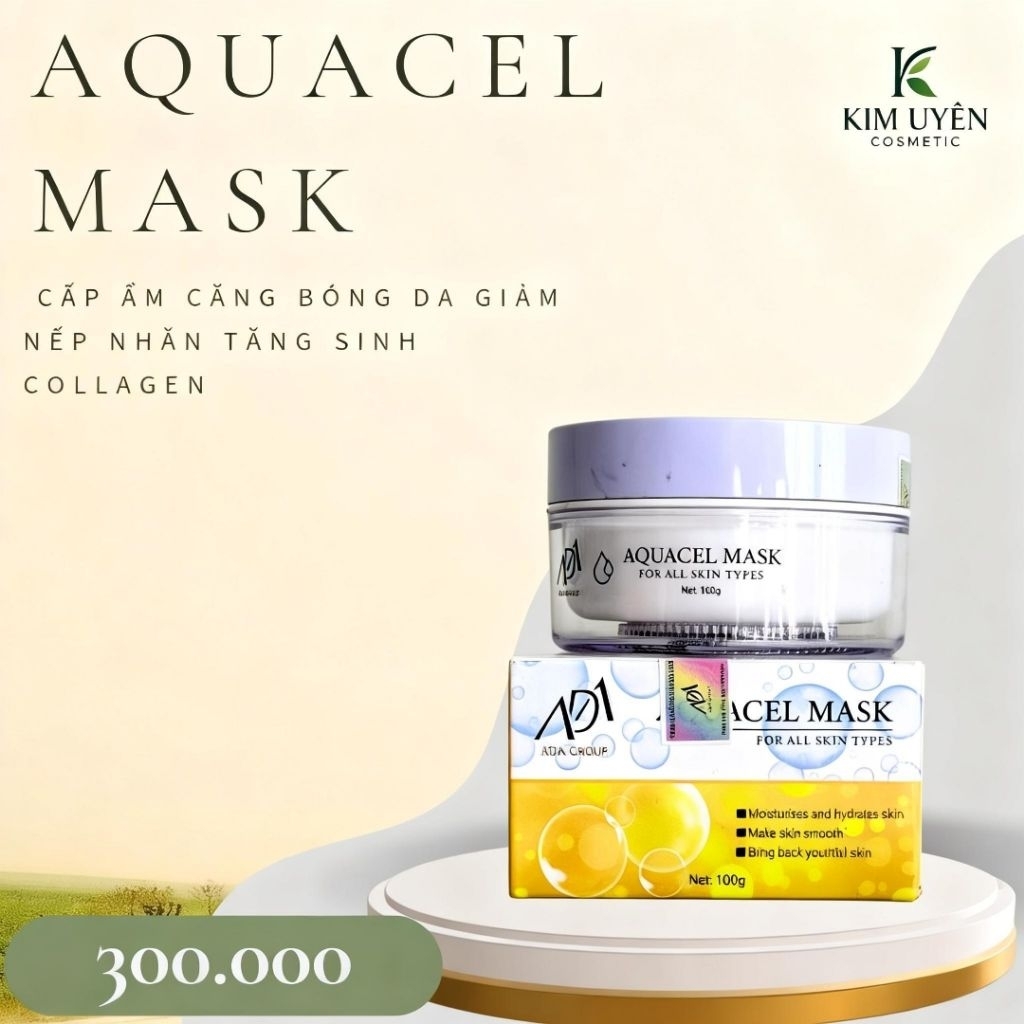 Mặt Nạ Thạch AQUACEL Mask  cấp ẩm dành cho da khô ADA GROUP ( 100g )