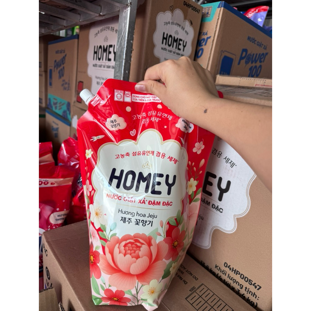 Nước giặt Homey 3,4 Kg đỏ