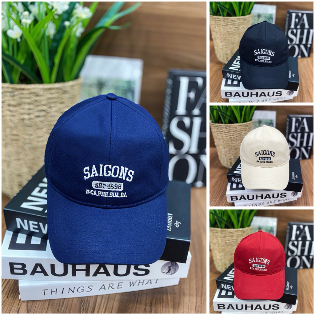 Mũ Kết Kaki Phom Mềm Thêu Sài Gòn Phom Mũ Chuẩn Đẹp Cực Chất