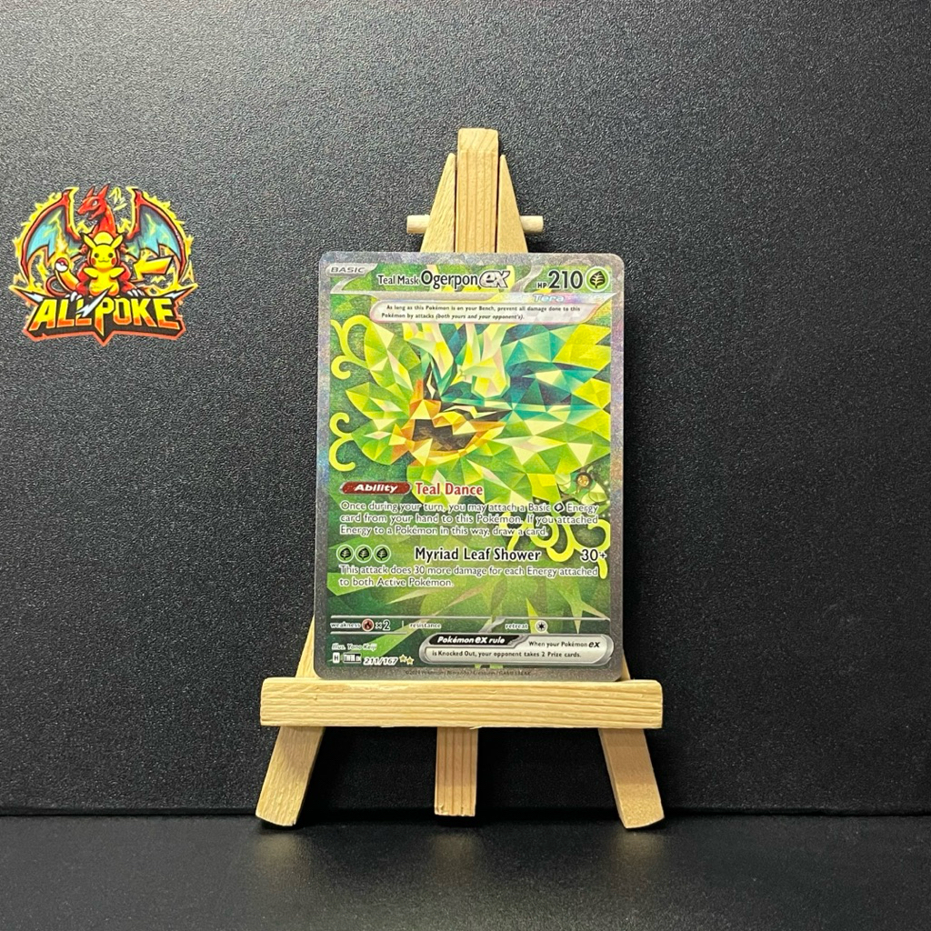 [ AllPoke ] Thẻ Bài Pokemon TCG,Teal Mask Ogerpon ex - 211/167 -M-NM
