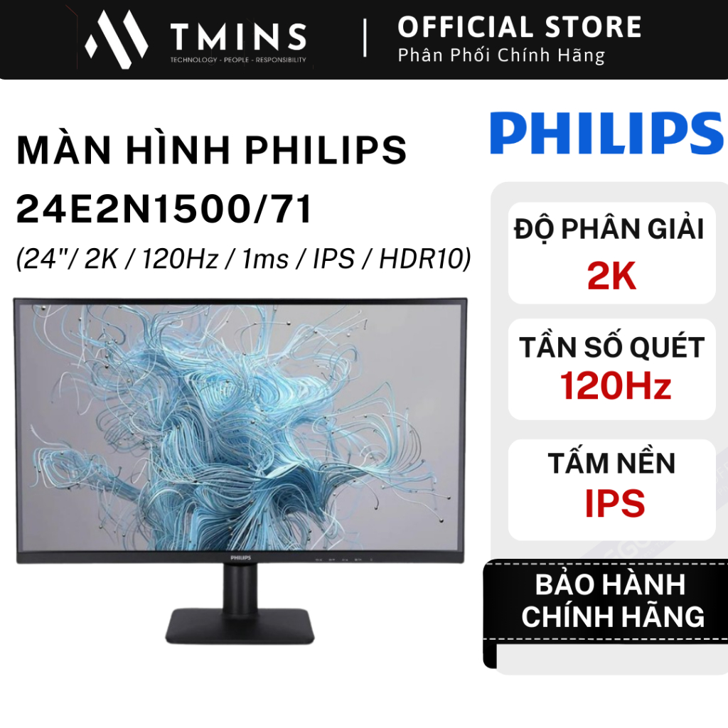 Màn hình Philips 24E2N1500/71 (24 inch 2K 120Hz 1ms IPS HDR10) - Hàng chính hãng.