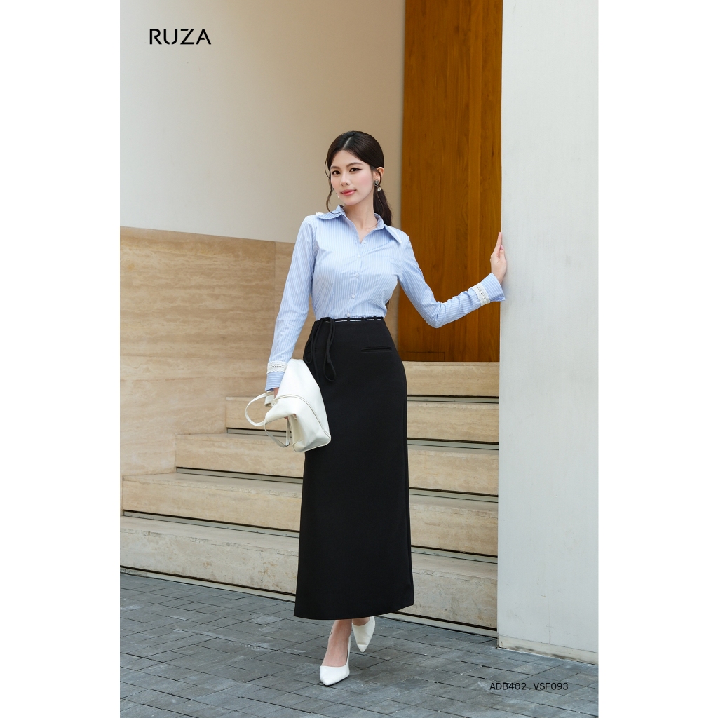 Chân váy suông nữ RUZA kiểu dáng công sở thời trang thanh lịch VSF093 VSF094