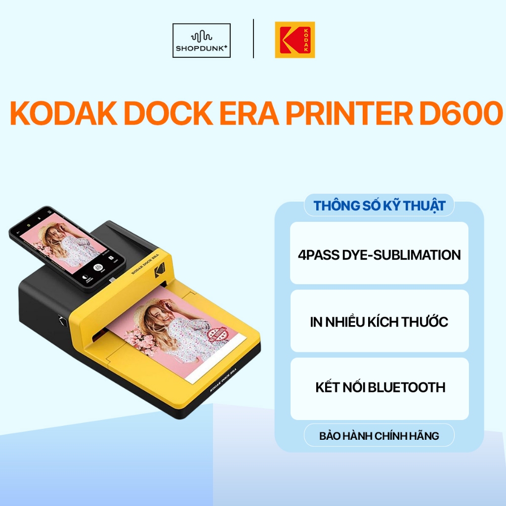 Máy In Ảnh Lấy Ngay KODAK DOCK ERA PHOTO PRINTER D600 Chính Hãng