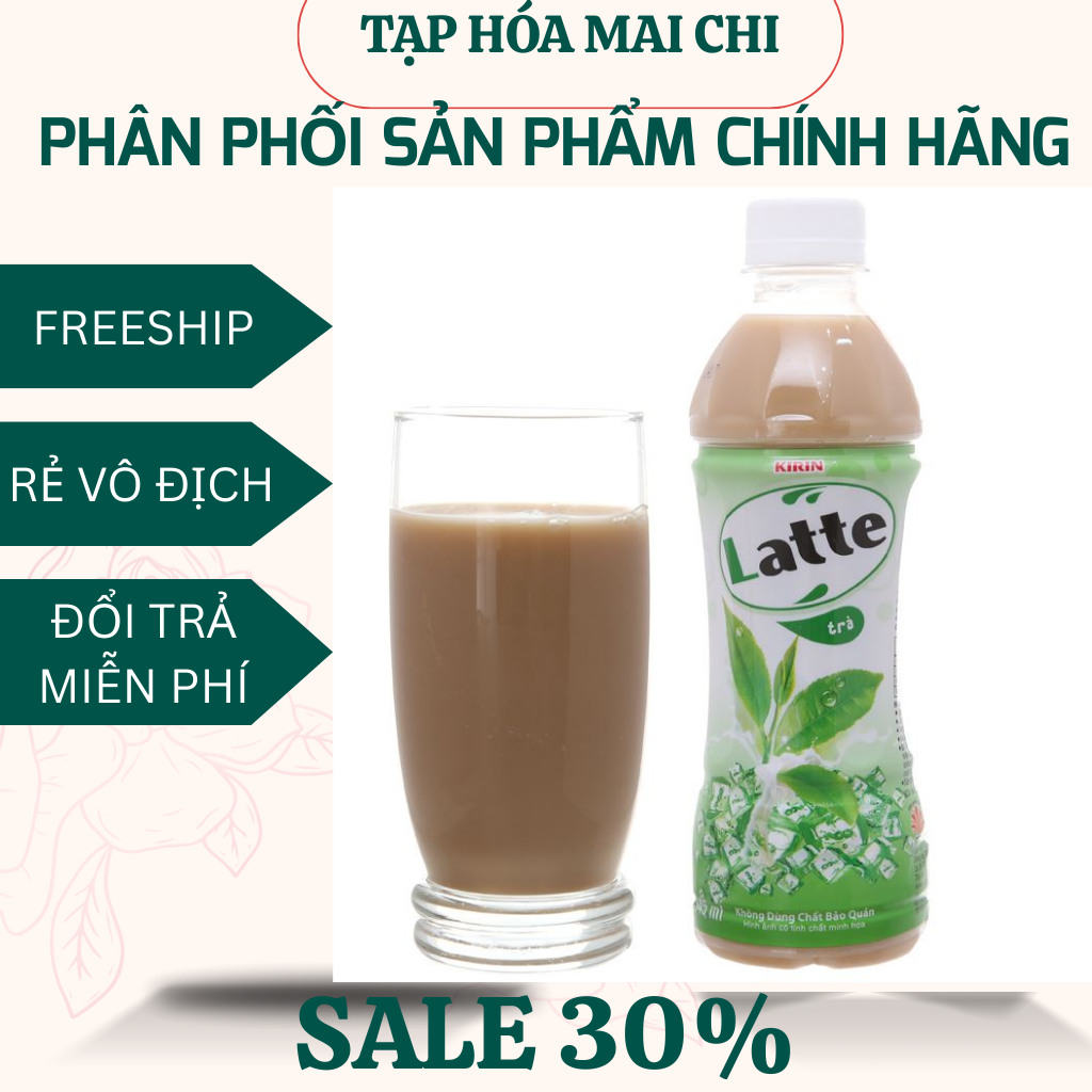 Thùng 24 chai Trà sữa Latte KIRIN 345ml