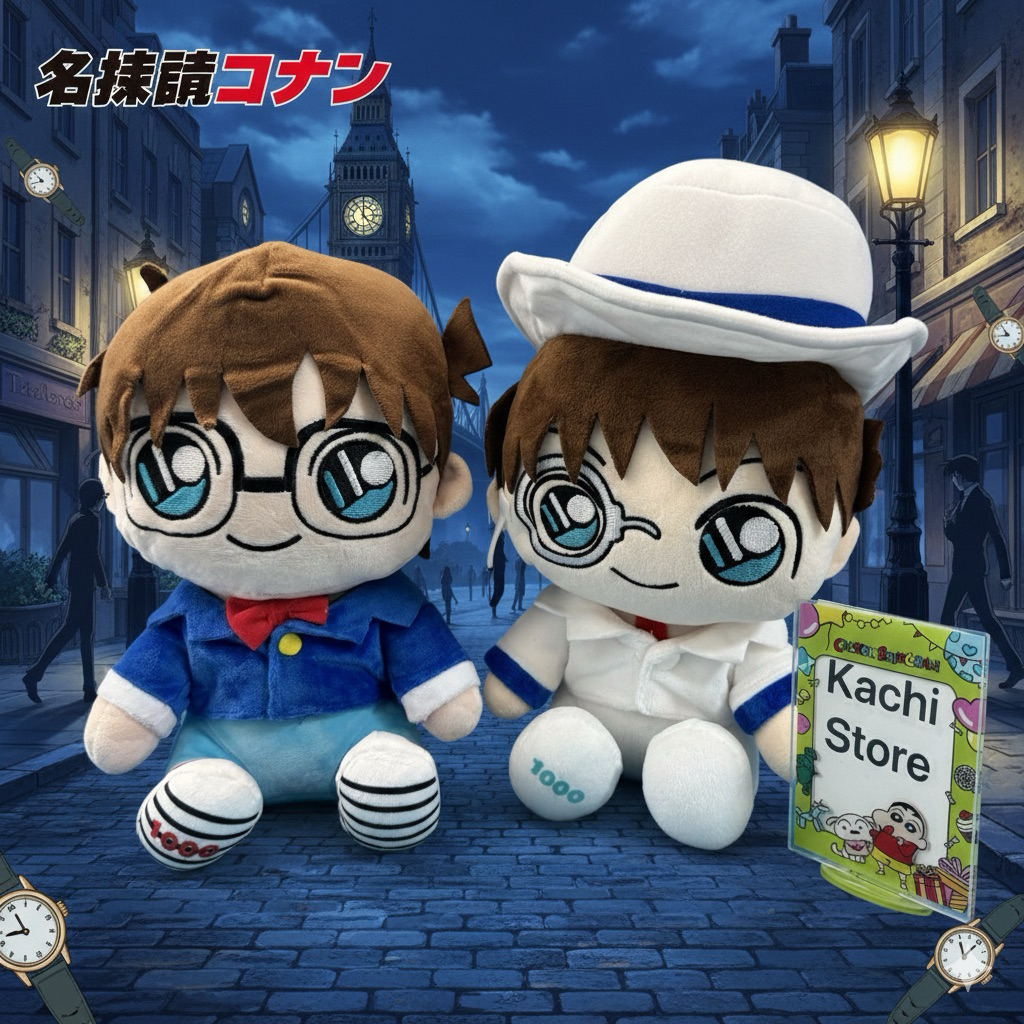 Búp Bê Nhồi Bông Thám Tử Lừng Danh Conan Kaito Kid Gấu Bông Dễ Thương