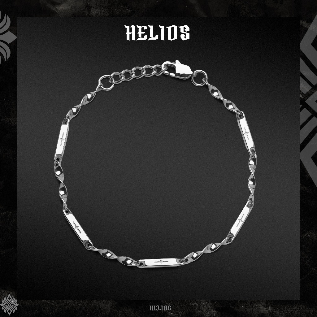 Vòng tay kim loại nam, nữ Helios Jewels STAGGER